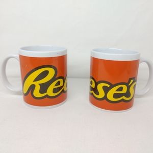 2 Reese Pieces chocolate Coffee Cups Mugs
